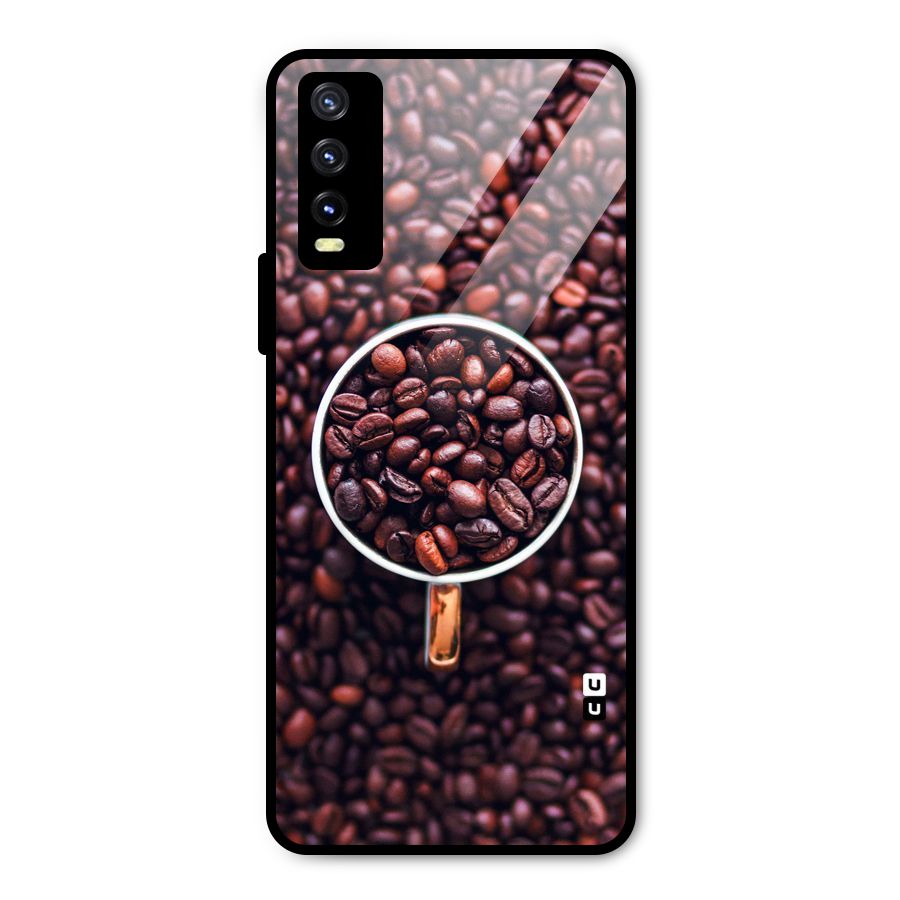 Focus Coffee Beans Metal Back Case for Vivo Y20