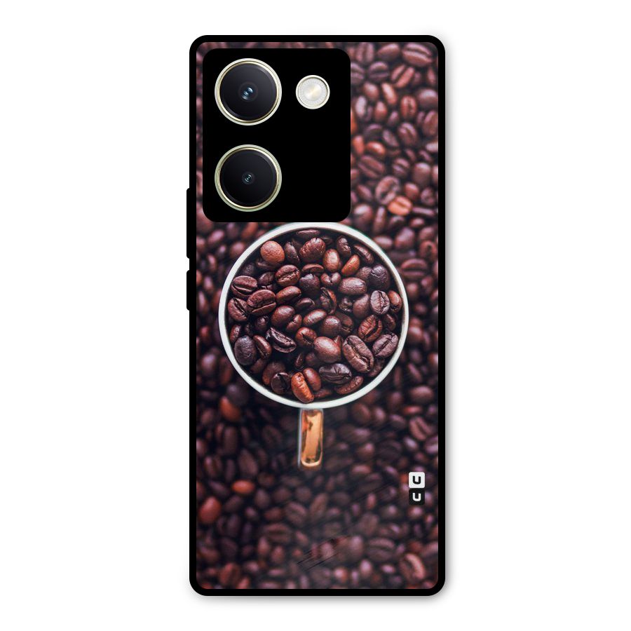 Focus Coffee Beans Metal Back Case for Vivo Y200 Pro