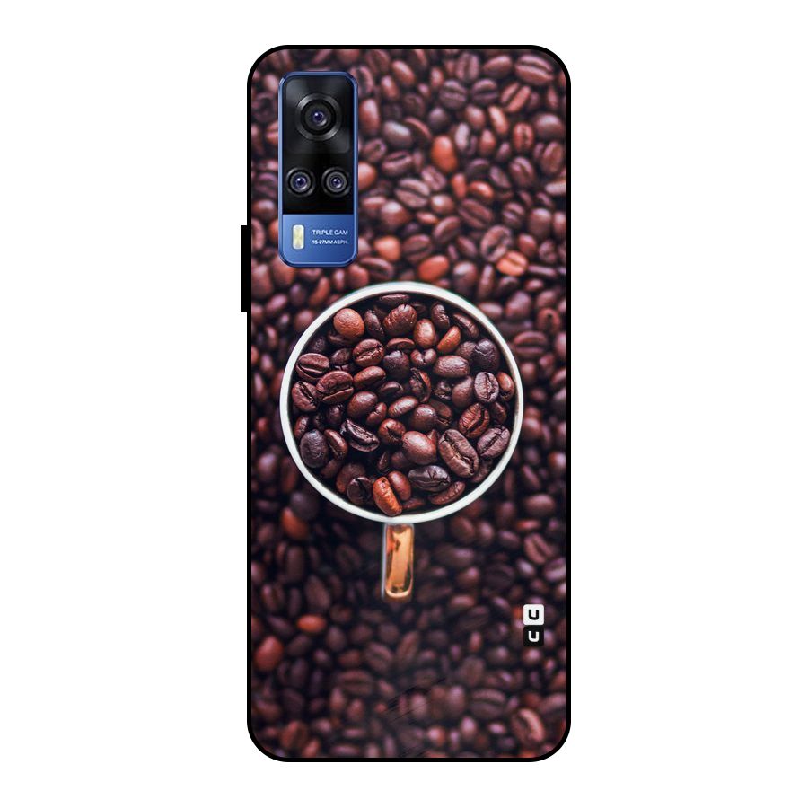 Focus Coffee Beans Metal Back Case for Vivo Y51
