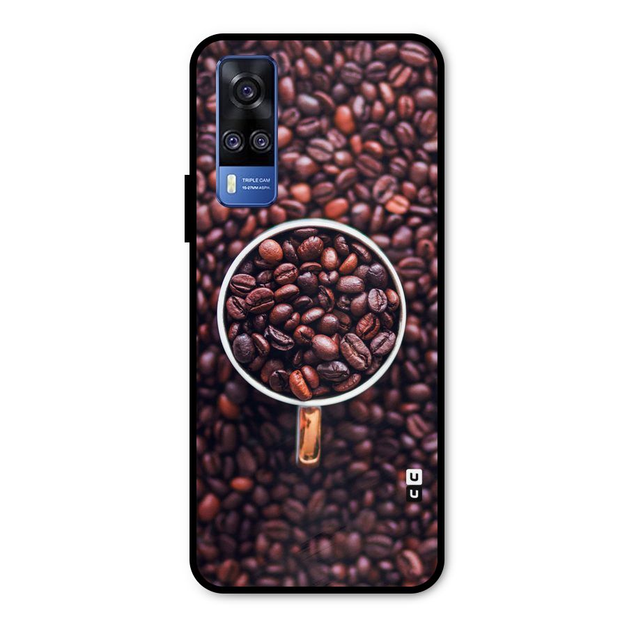 Focus Coffee Beans Metal Back Case for Vivo Y51A