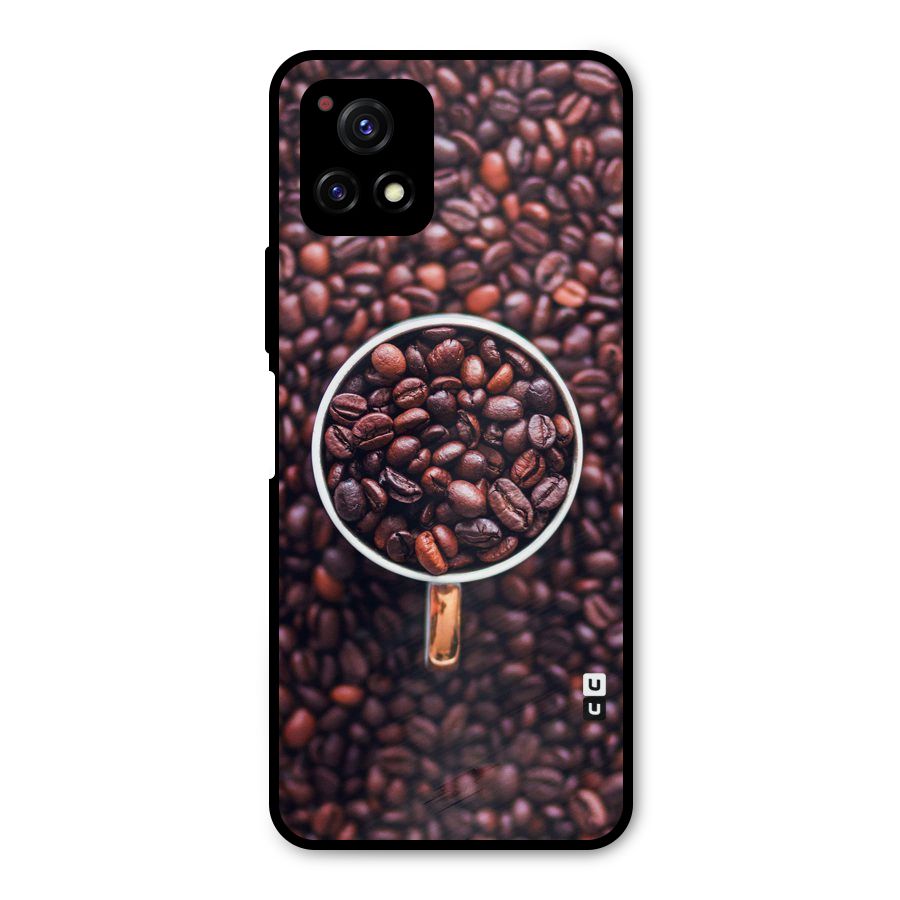 Focus Coffee Beans Metal Back Case for Vivo Y72 5G