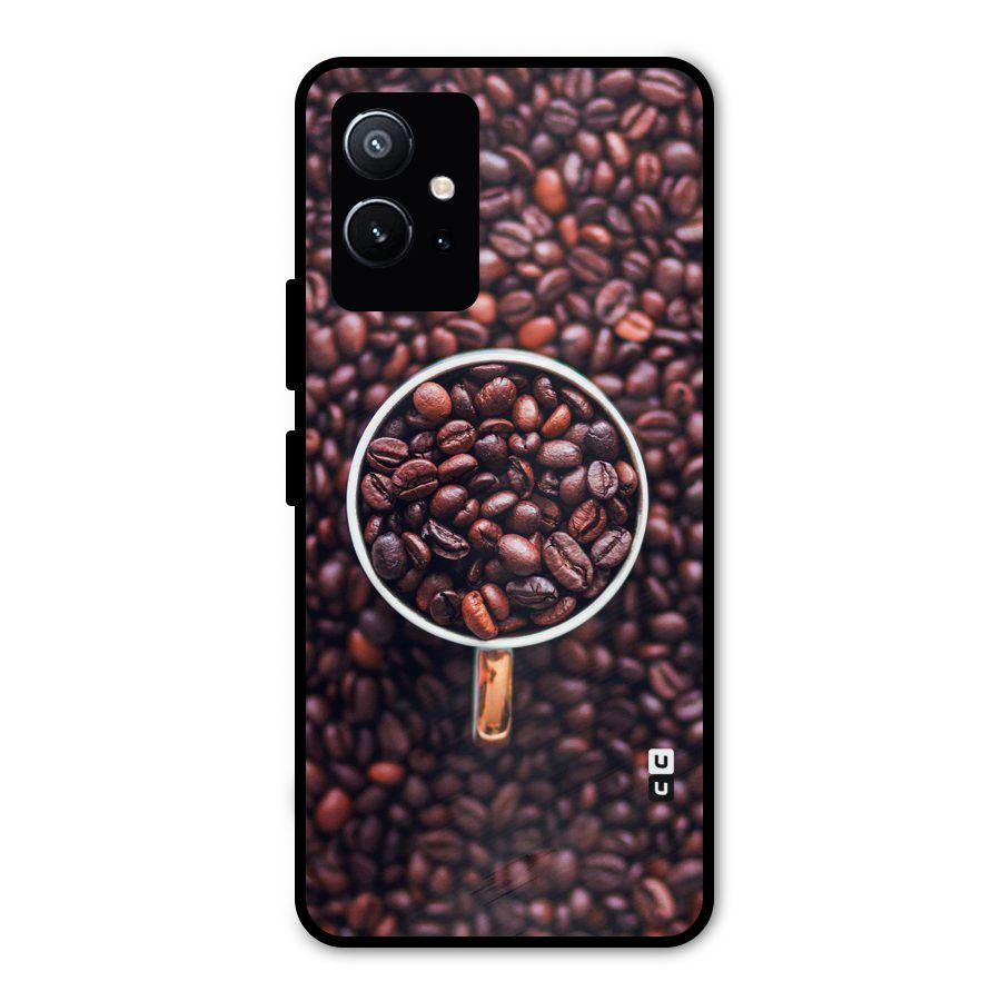 Focus Coffee Beans Metal Back Case for Vivo Y75 5G