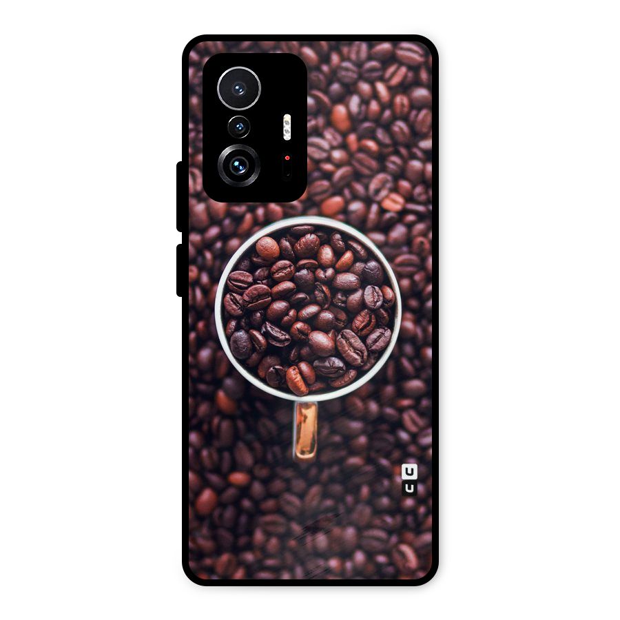 Focus Coffee Beans Metal Back Case for Xiaomi 11T Pro
