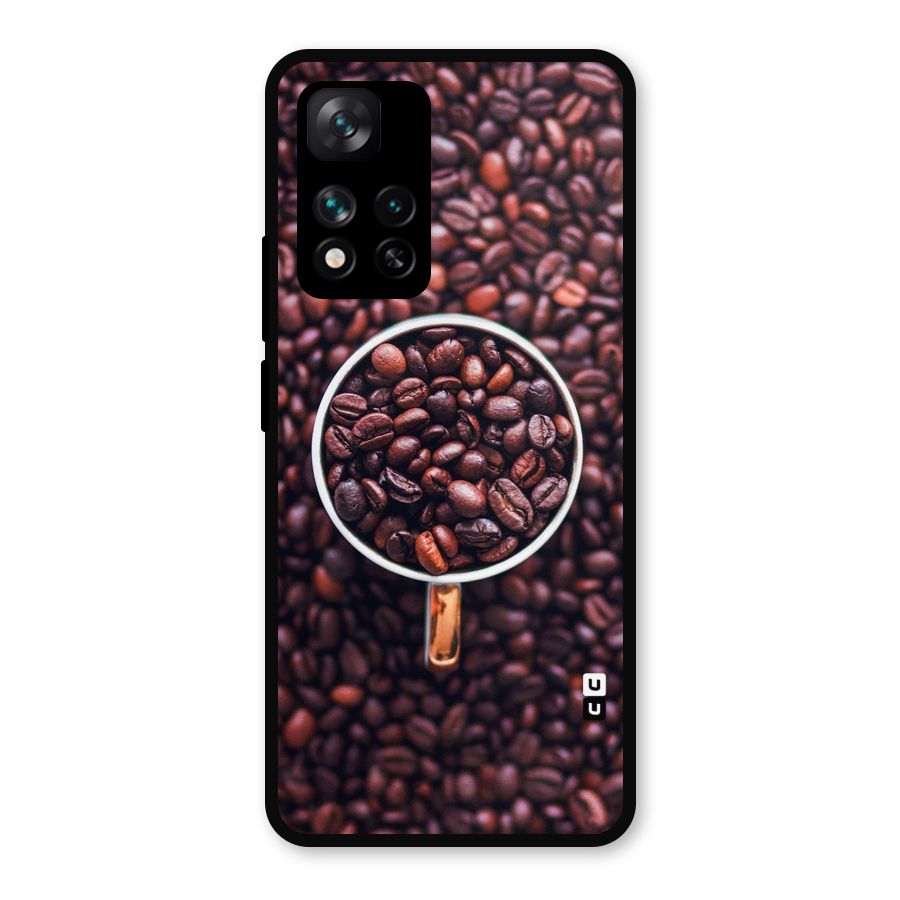 Focus Coffee Beans Metal Back Case for Xiaomi 11i Hypercharge 5G