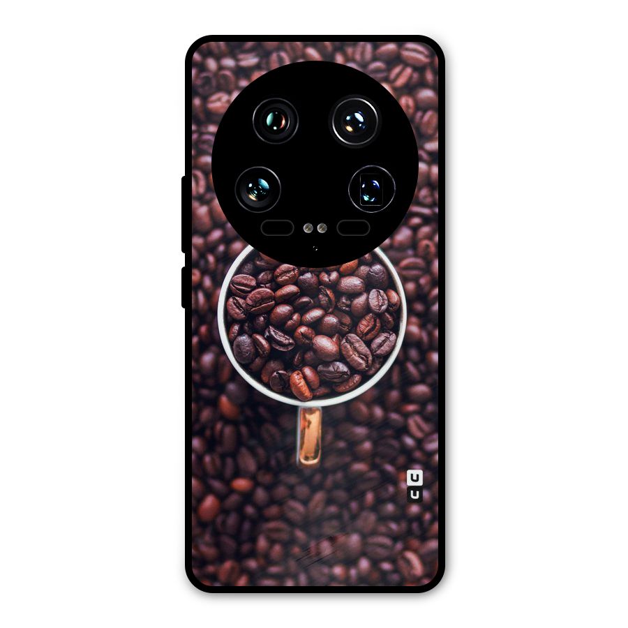 Focus Coffee Beans Metal Back Case for Xiaomi 14 Ultra