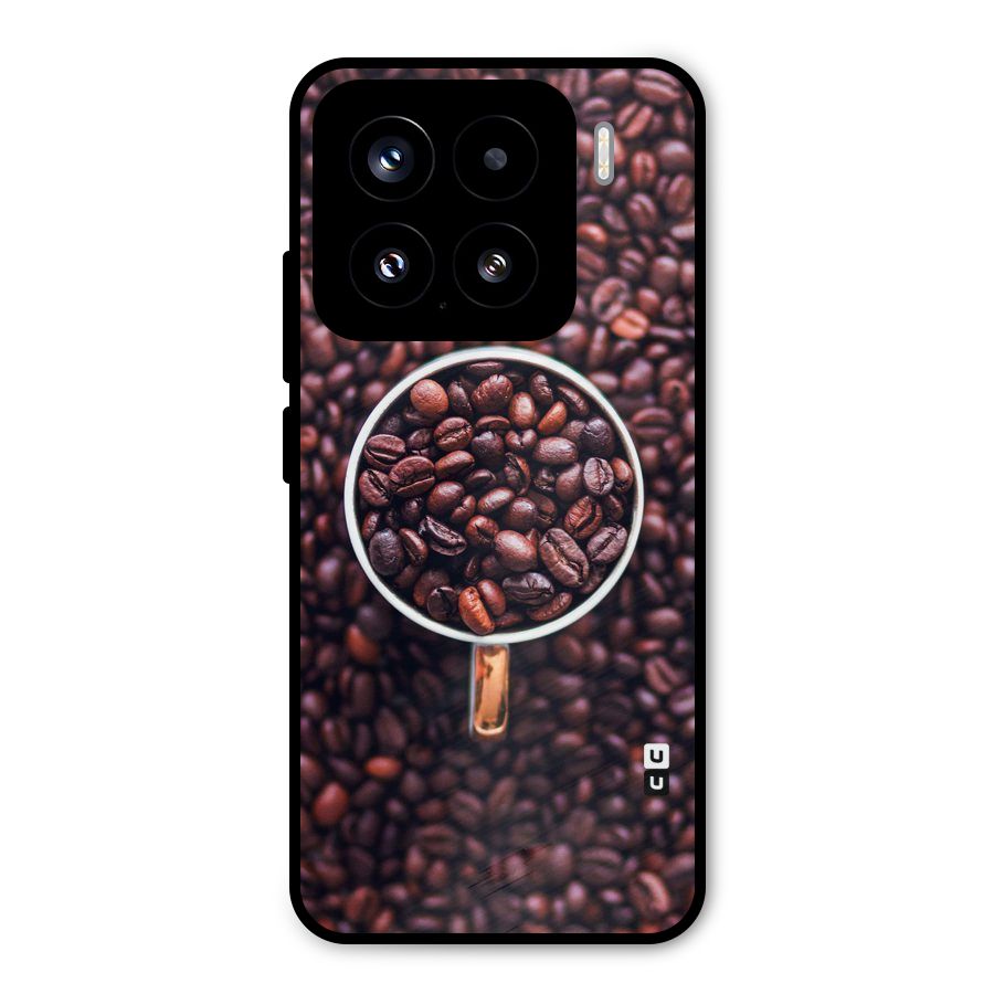 Focus Coffee Beans Metal Back Case for Xiaomi 15