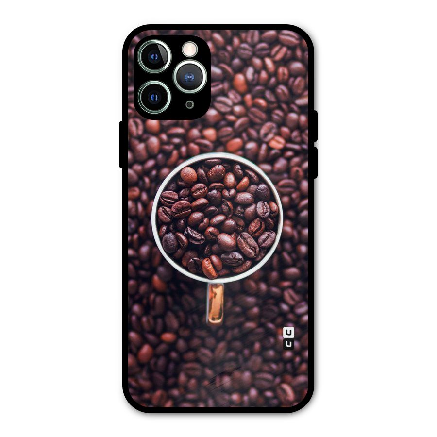 Focus Coffee Beans Metal Back Case for iPhone 11 Pro Max
