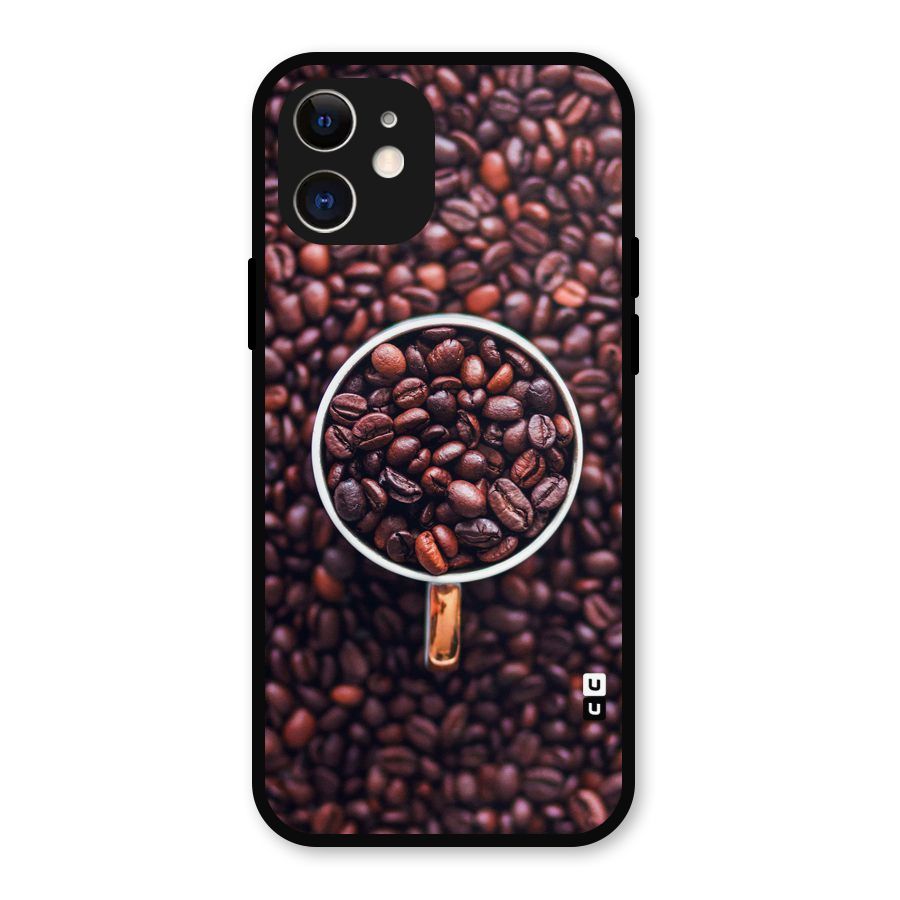 Focus Coffee Beans Metal Back Case for iPhone 12