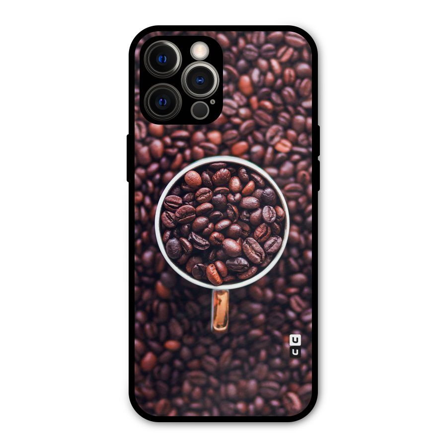 Focus Coffee Beans Metal Back Case for iPhone 12 Pro Max