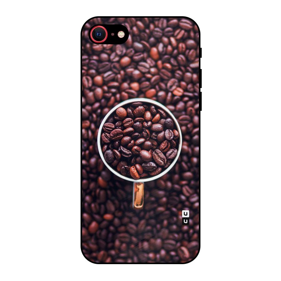 Focus Coffee Beans Metal Back Case for iPhone SE 2022