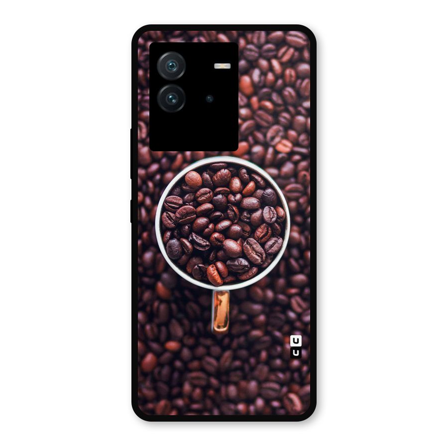 Focus Coffee Beans Metal Back Case for iQOO Neo 6 5G