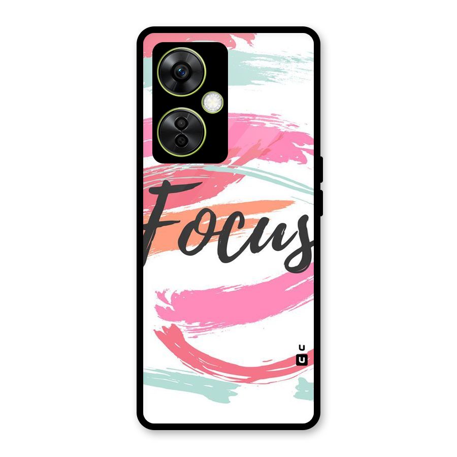 Focus Colours Glass Back Case for OnePlus Nord CE 3 Lite