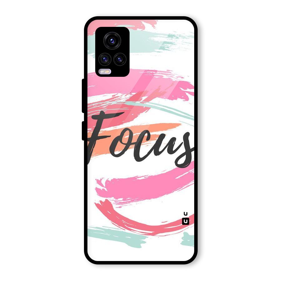 Focus Colours Glass Back Case for Vivo V20 2021