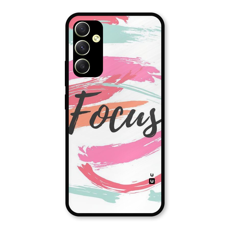 Focus Colours Metal Back Case for Galaxy A34