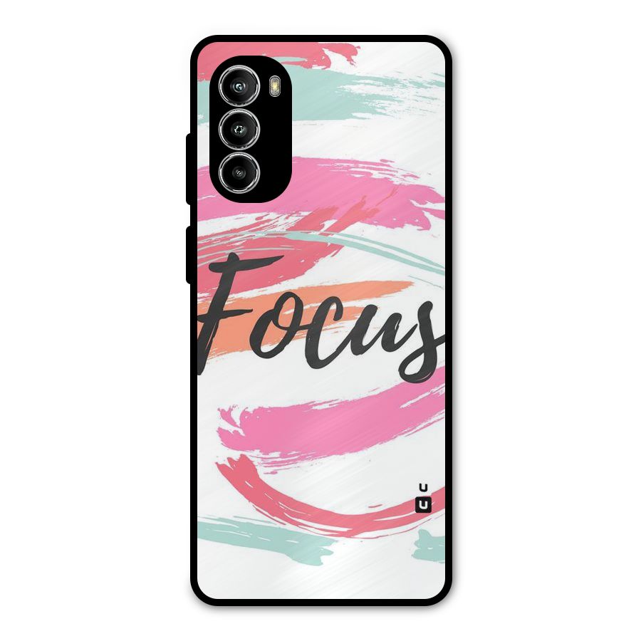 Focus Colours Metal Back Case for Moto G52