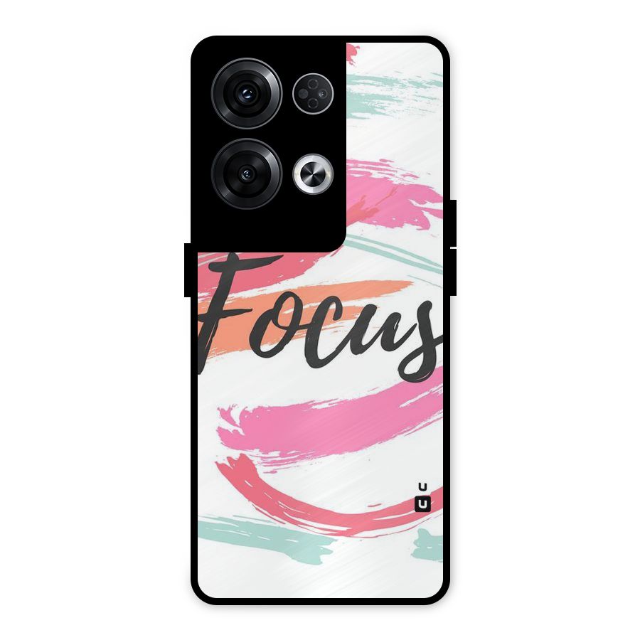 Focus Colours Metal Back Case for Oppo Reno8 Pro 5G