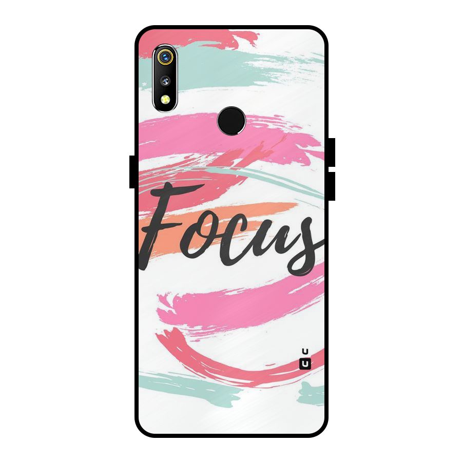 Focus Colours Metal Back Case for Realme 3i