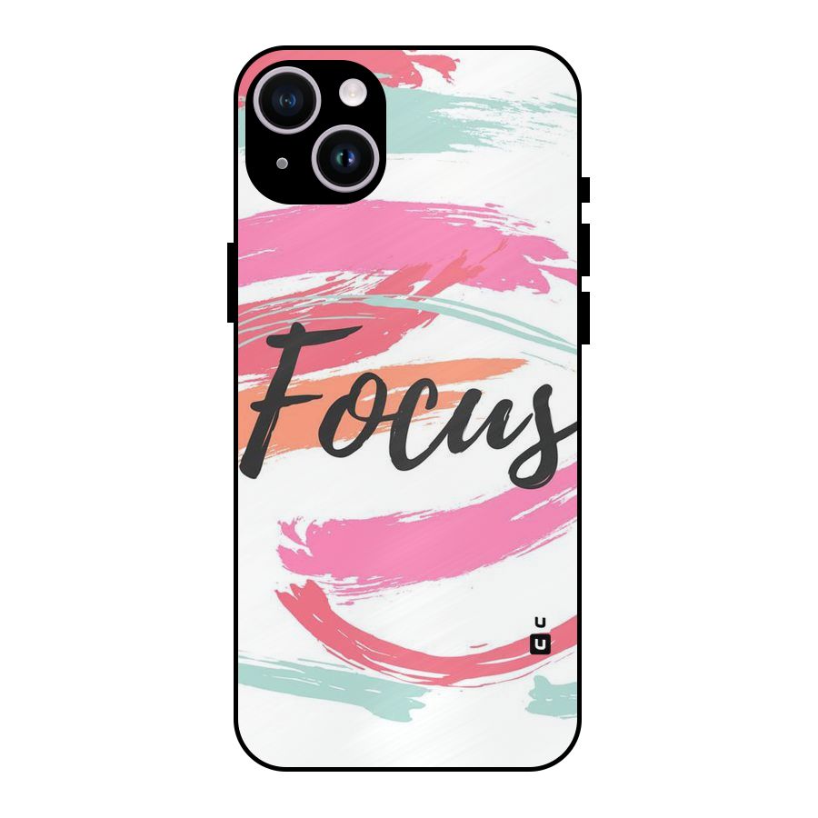 Focus Colours Metal Back Case for iPhone 14 Plus