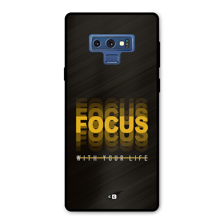 Focus Life Metal Back Case for Galaxy Note 9