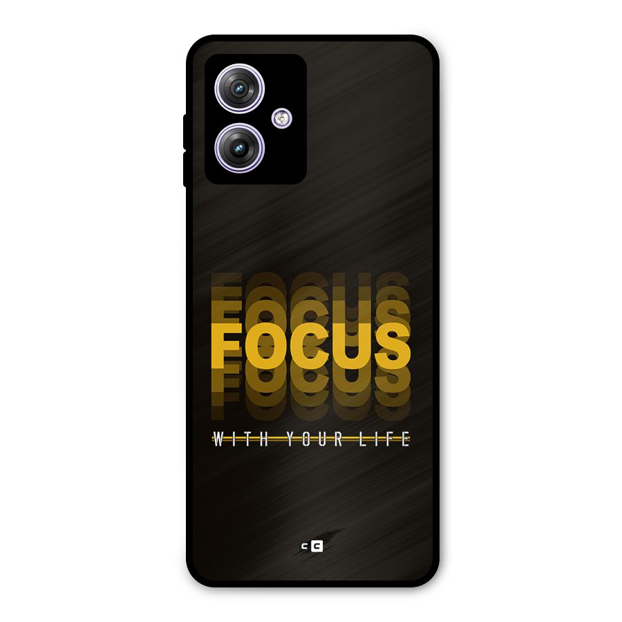 Focus Life Metal Back Case for Moto G64