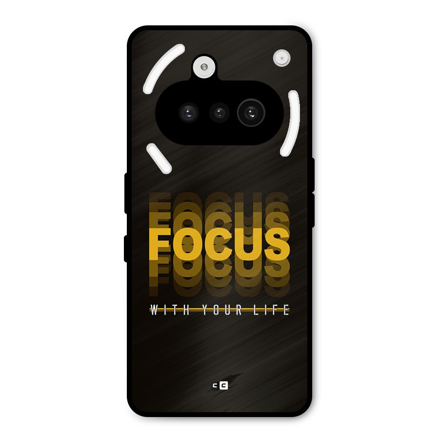 Focus Life Metal Back Case for Nothing Phone 3a