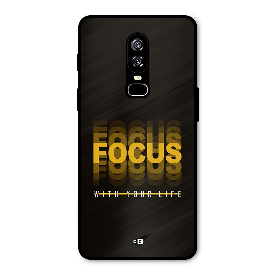 Focus Life Metal Back Case for OnePlus 6