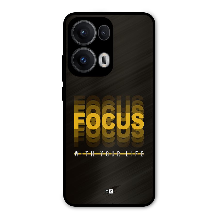 Focus Life Metal Back Case for Oppo Reno13 Pro