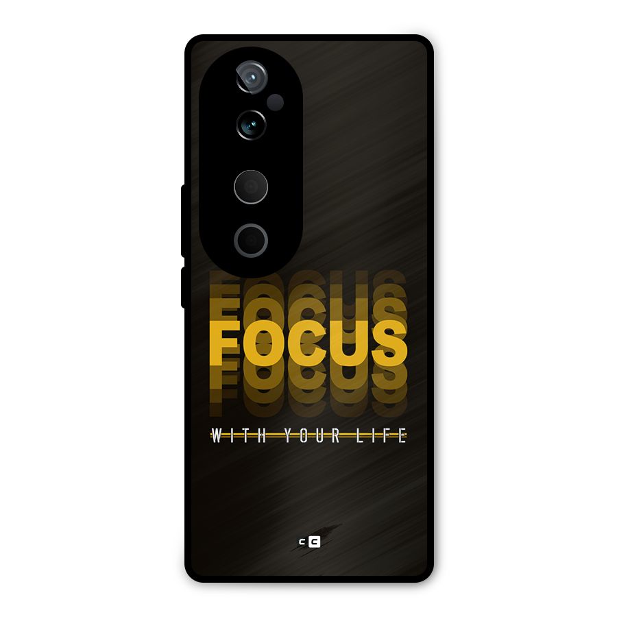 Focus Life Metal Back Case for Vivo T3 Ultra