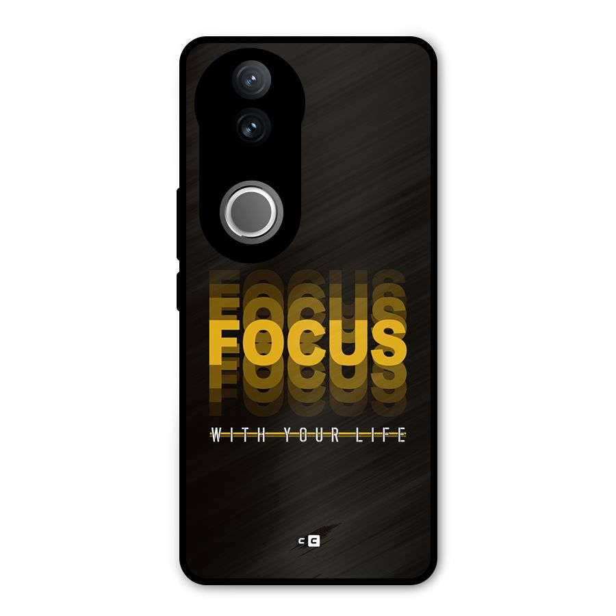 Focus Life Metal Back Case for Vivo V50e
