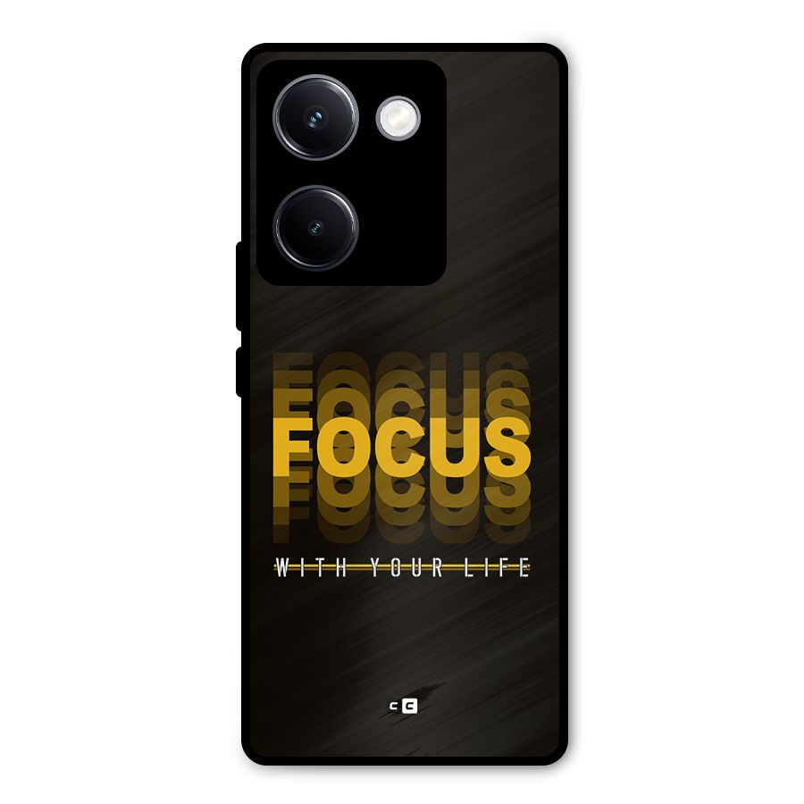 Focus Life Metal Back Case for Vivo Y300 Plus