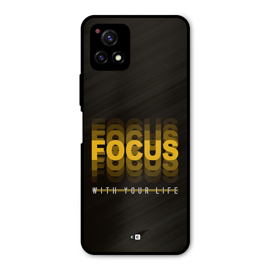 Focus Life Metal Back Case for Vivo Y72 5G
