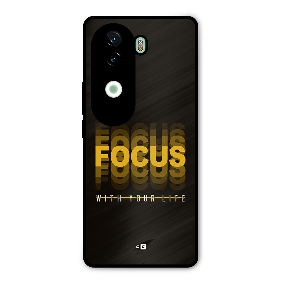 Focus Life Metal Back Case for iQOO Z9s