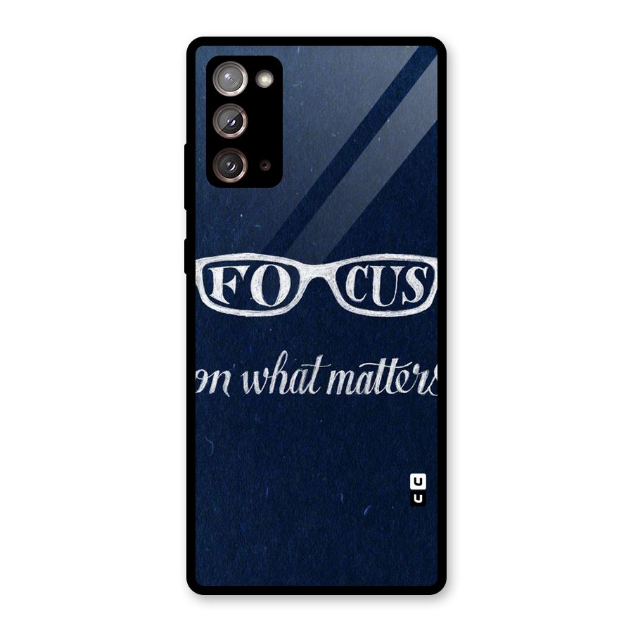 Focus Matters Glass Back Case for Galaxy Note 20