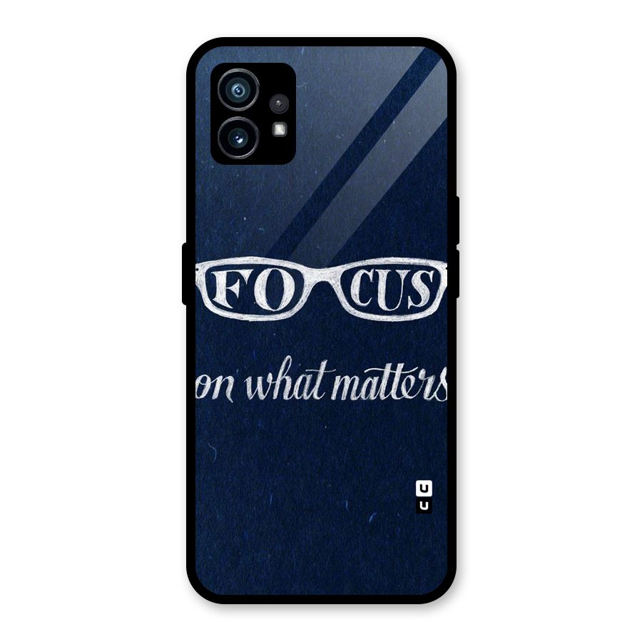 Focus Matters Glass Back Case for Nothing Phone 1