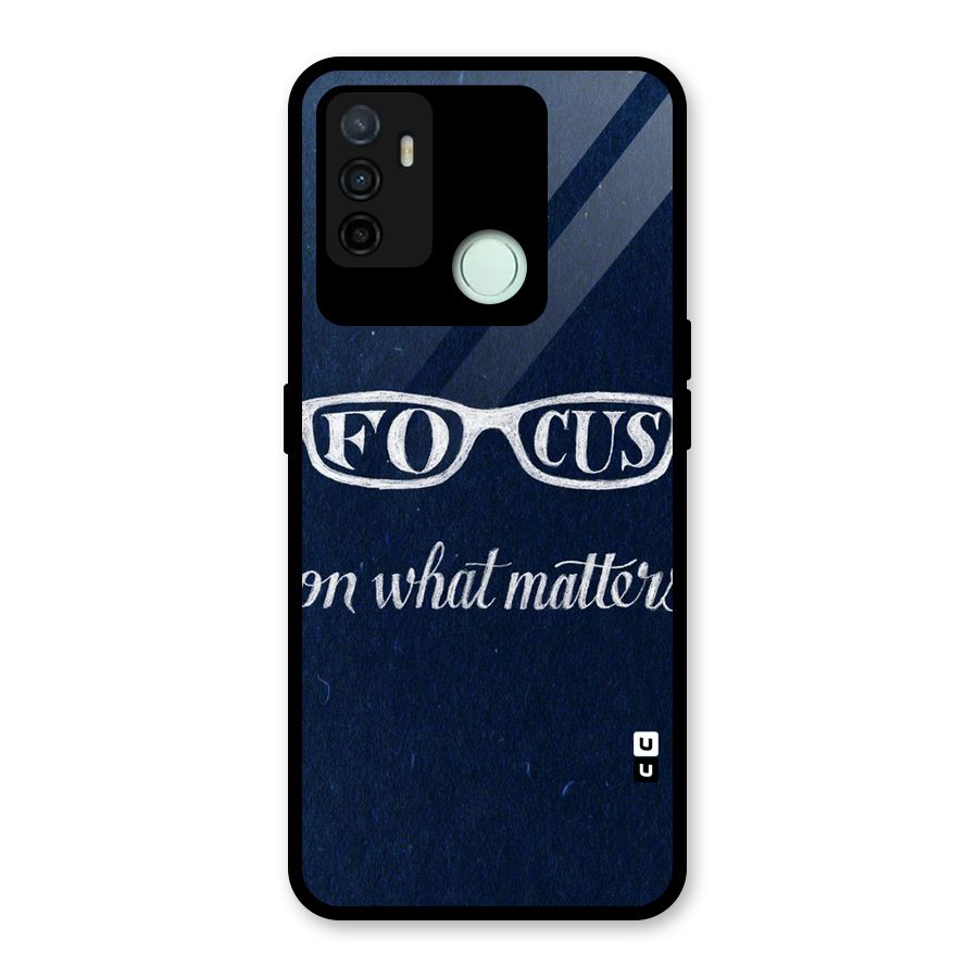 Focus Matters Glass Back Case for Oppo A53