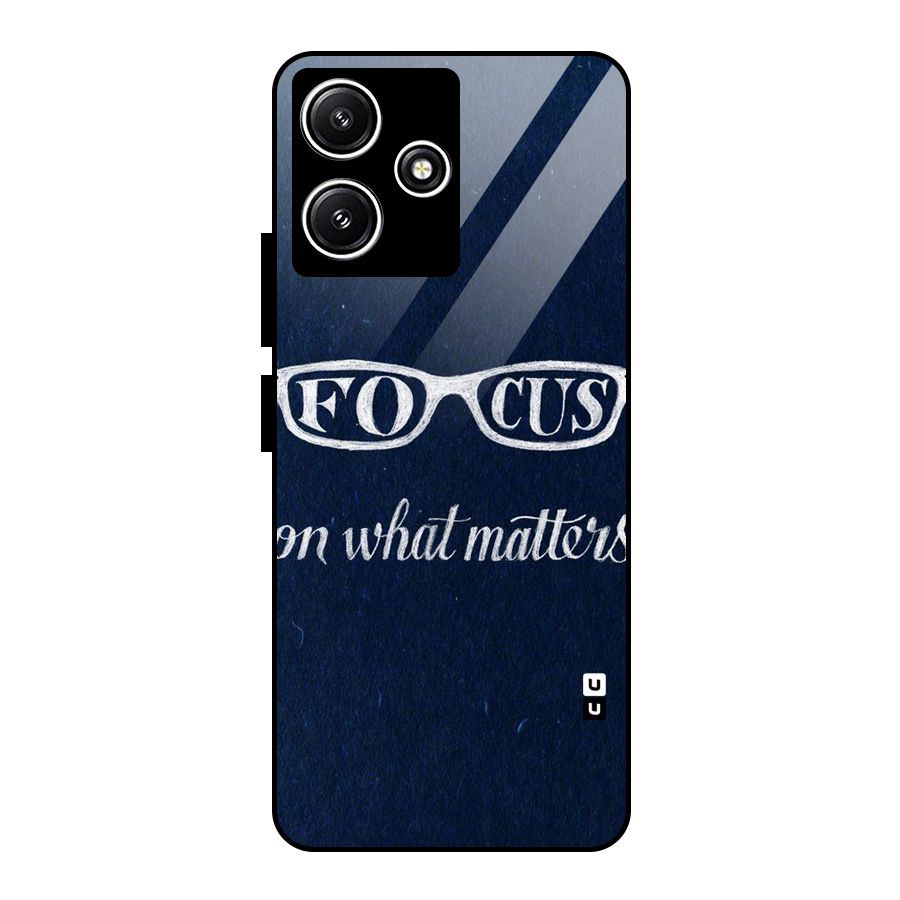 Focus Matters Glass Back Case for Poco M6 Pro