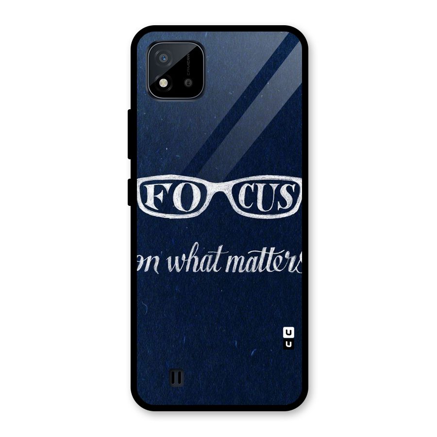 Focus Matters Glass Back Case for Realme C11 2021