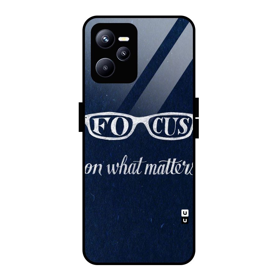 Focus Matters Glass Back Case for Realme C35