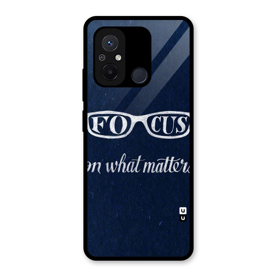 Focus Matters Glass Back Case for Redmi 12C