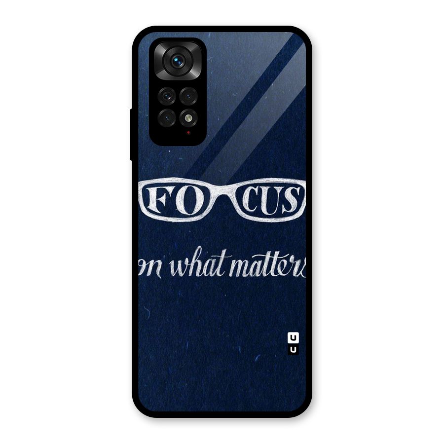 Focus Matters Glass Back Case for Redmi Note 11S