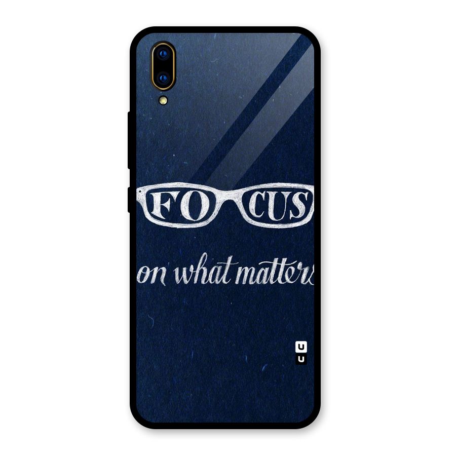 Focus Matters Glass Back Case for Vivo V11 Pro