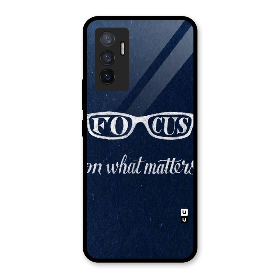 Focus Matters Glass Back Case for Vivo V23e