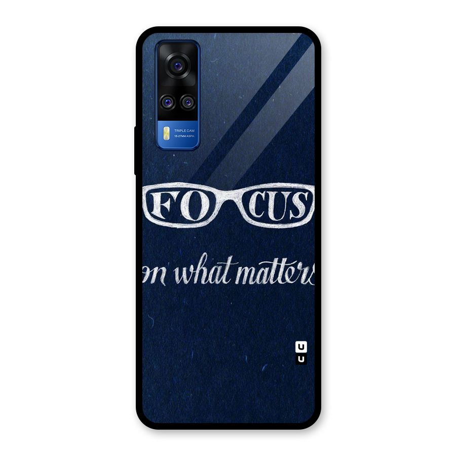 Focus Matters Glass Back Case for Vivo Y31