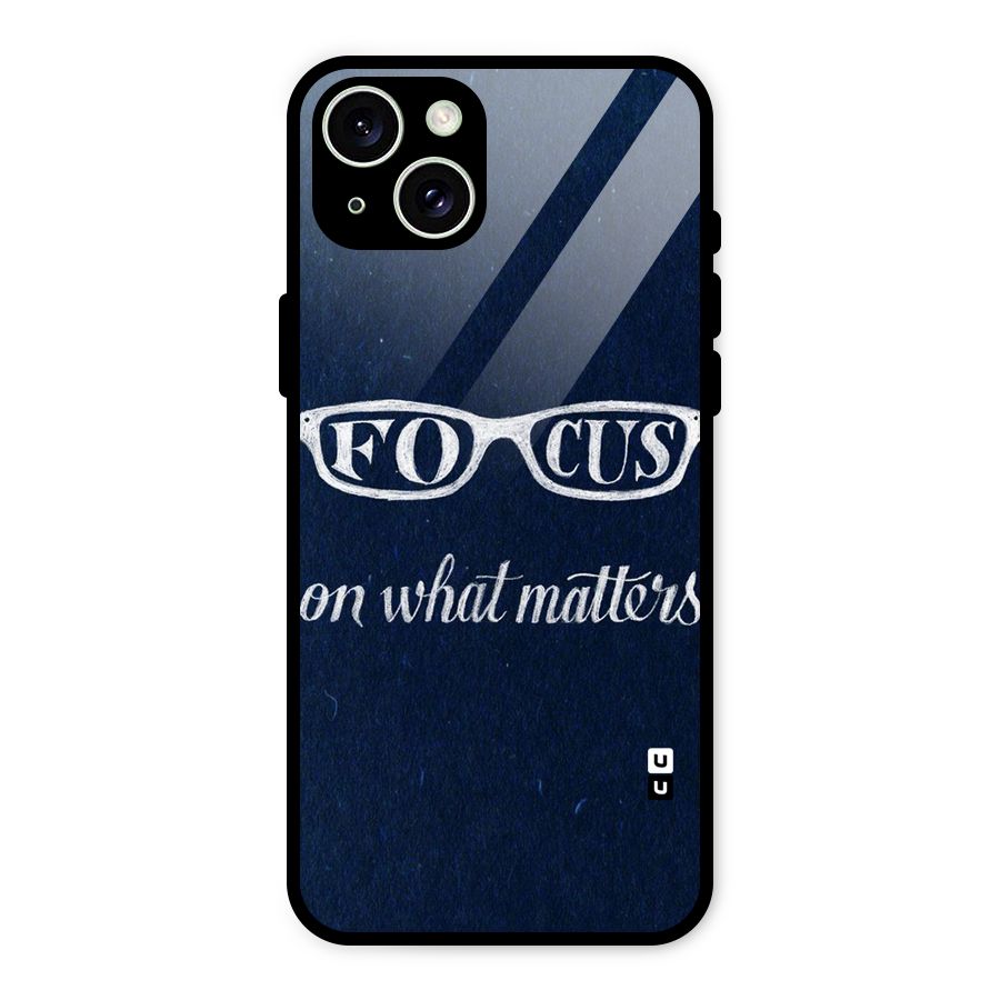 Focus Matters Glass Back Case for iPhone 15 Plus