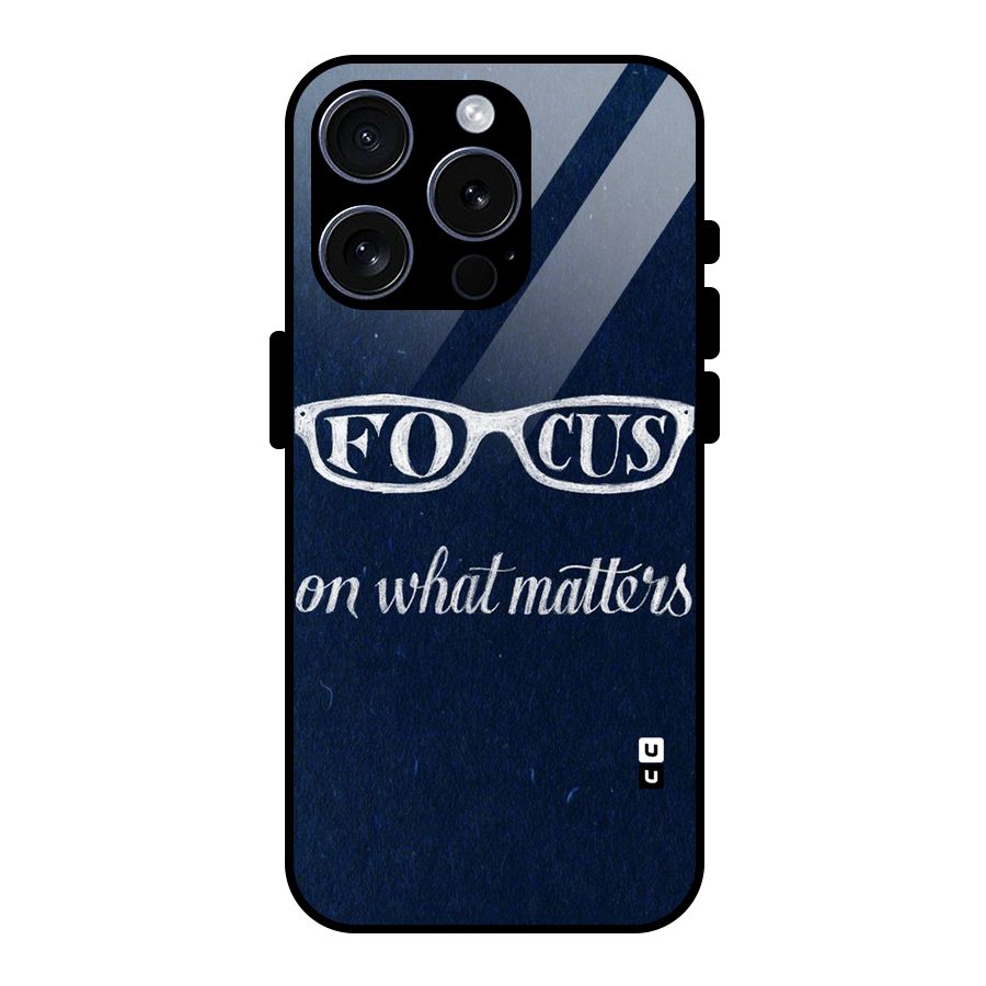 Focus Matters Glass Back Case for iPhone 15 Pro