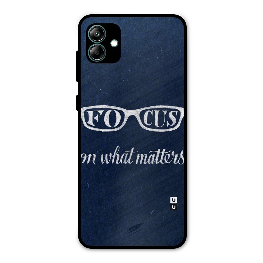 Focus Matters Metal Back Case for Galaxy A04