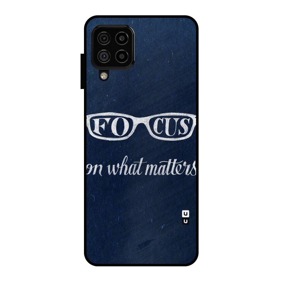 Focus Matters Metal Back Case for Galaxy A22 4G