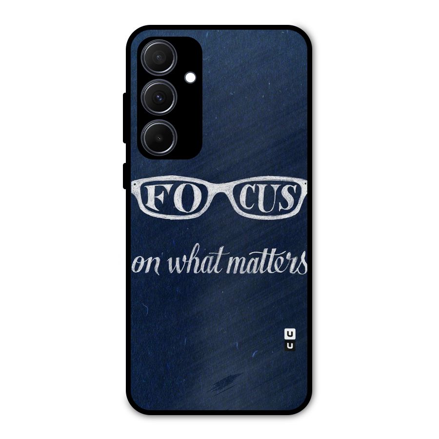 Focus Matters Metal Back Case for Galaxy A35