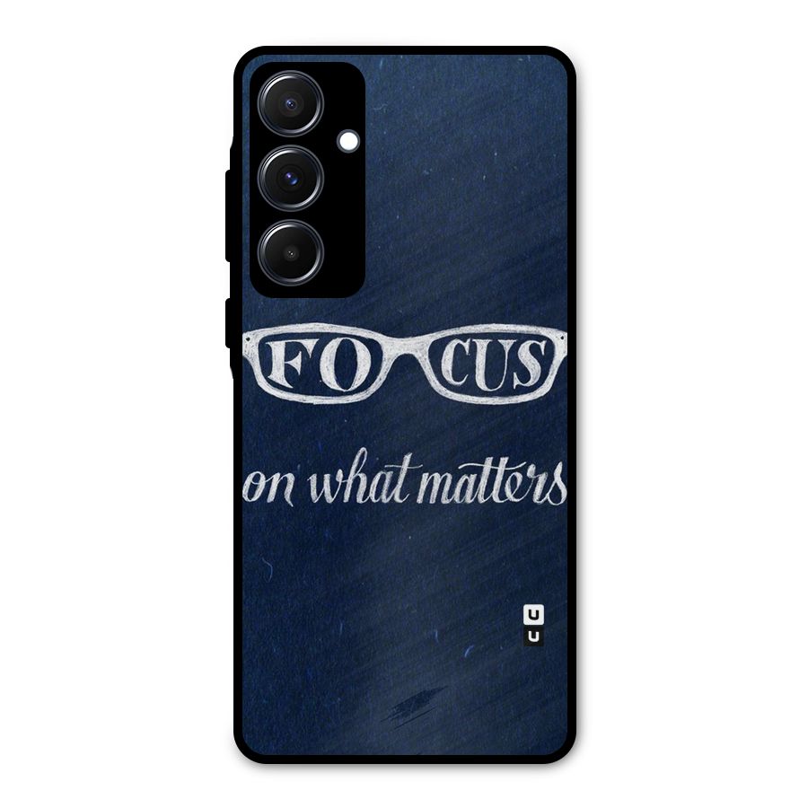 Focus Matters Metal Back Case for Galaxy A55