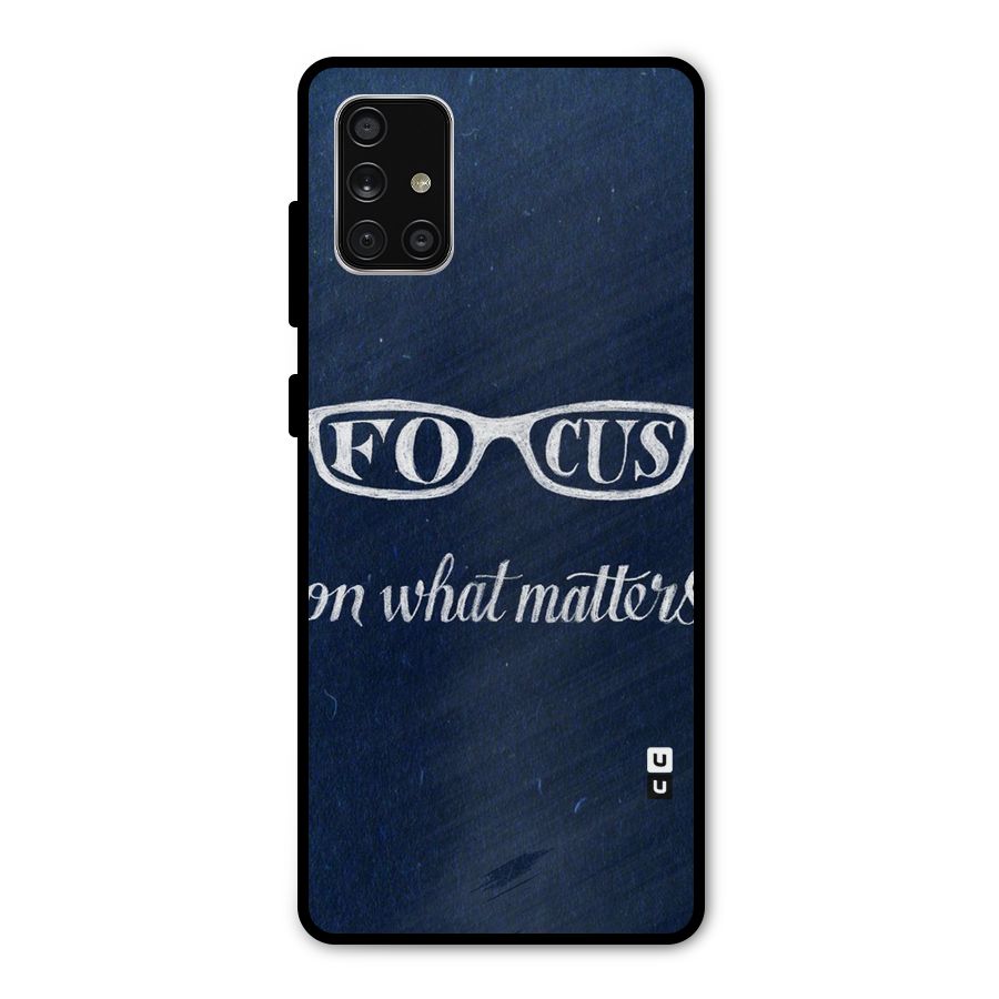 Focus Matters Metal Back Case for Galaxy A71